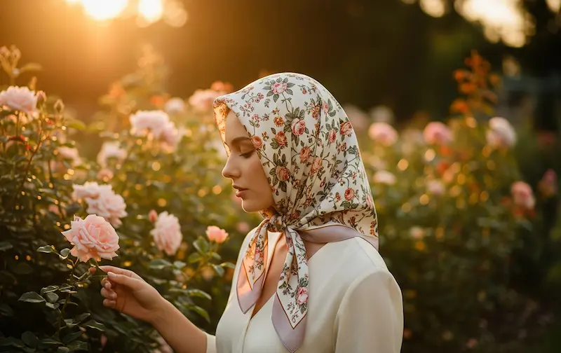 روسری طرحدار دلورا گالری