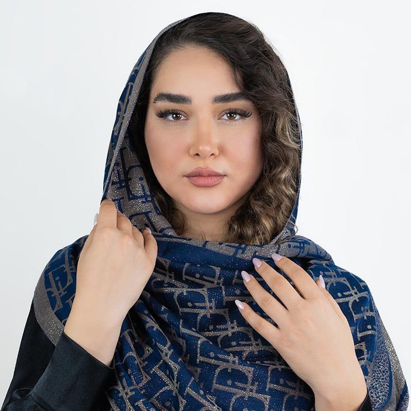 شال لمه Dior رنگ سرمه ای